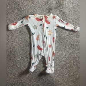 Angel Dear Bamboo Blend Cookies Print Newborn Sleeper Pajamas organic Cotton